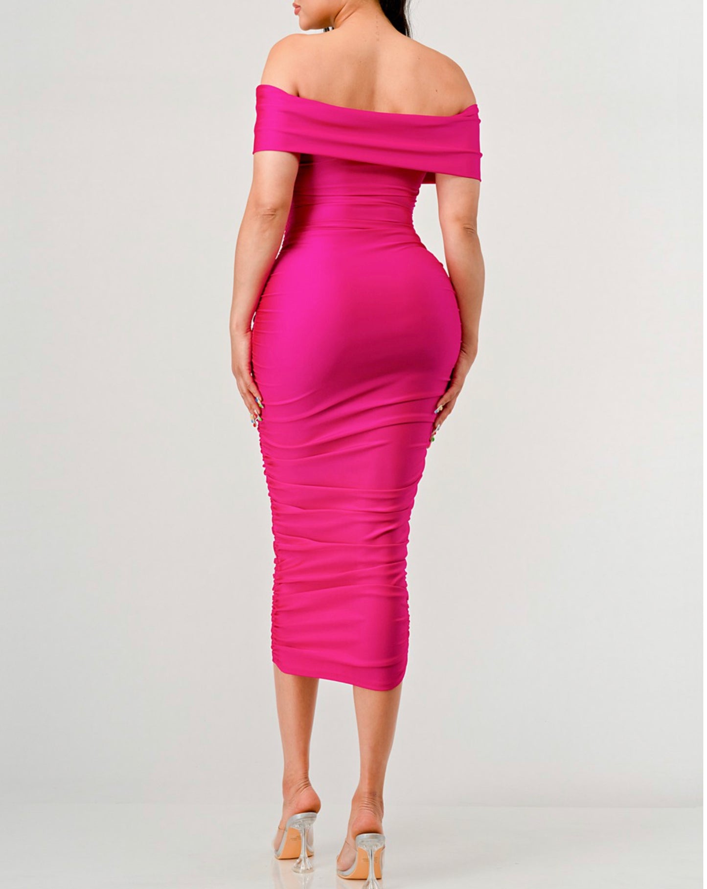 Barbie Pink off the Shoulder Dress