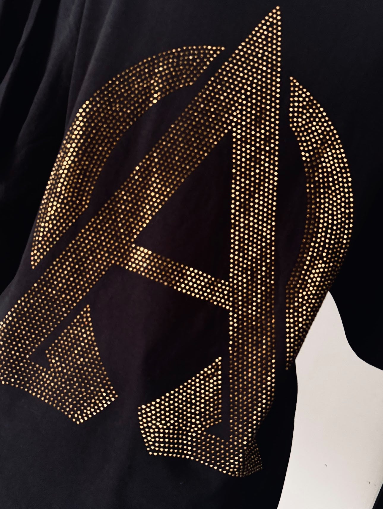 Alfredito O rhinestone oversized tee