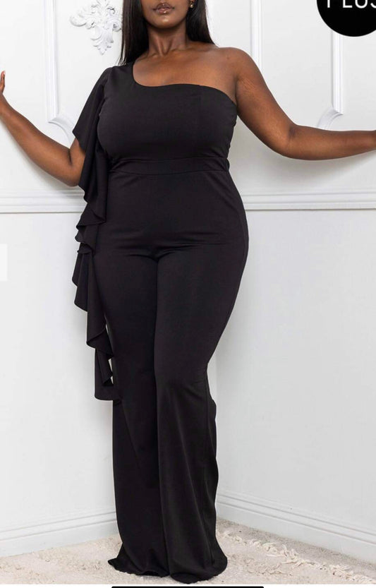 Angie- Black Jumpsuit Plus size