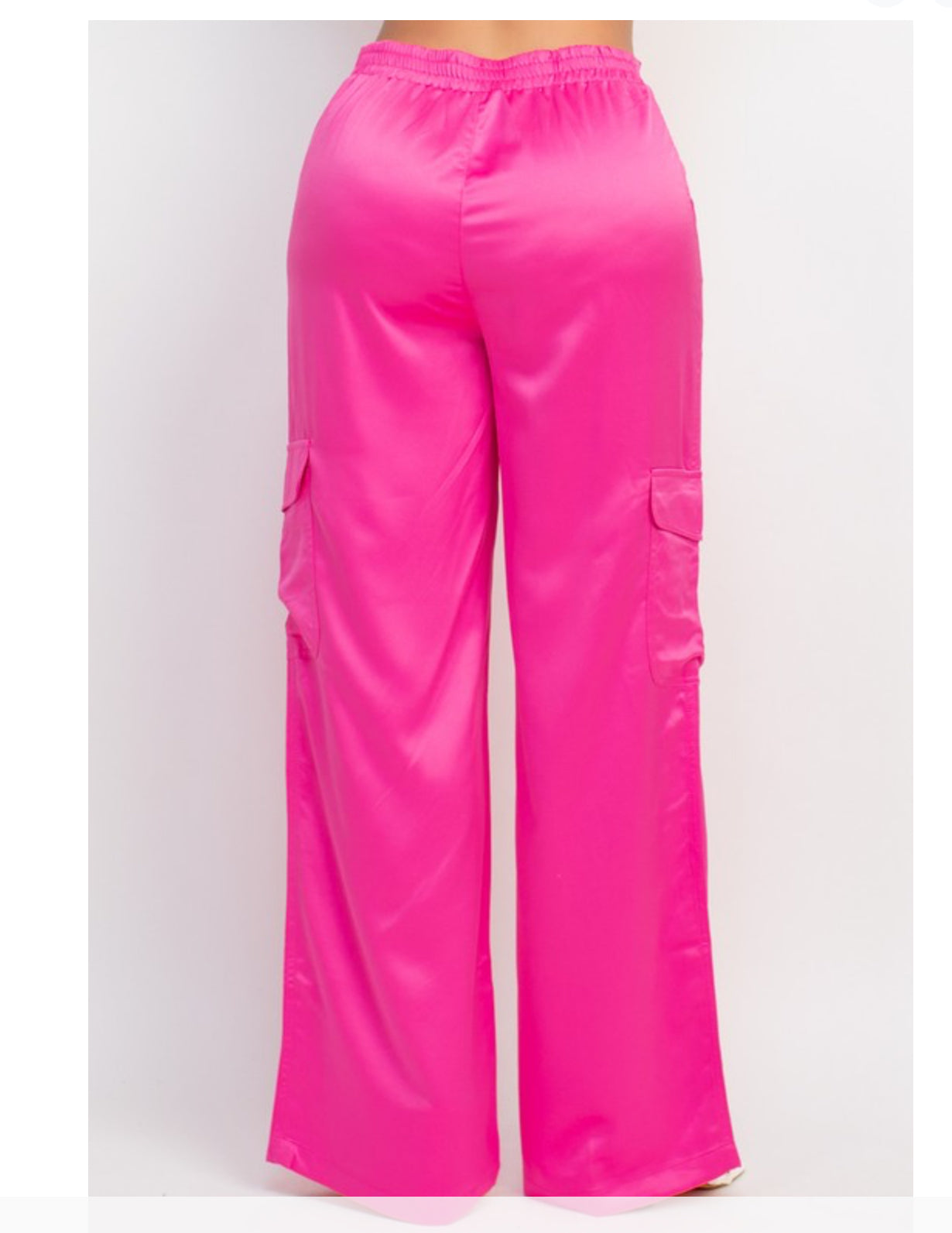 Pink Cargo Pants