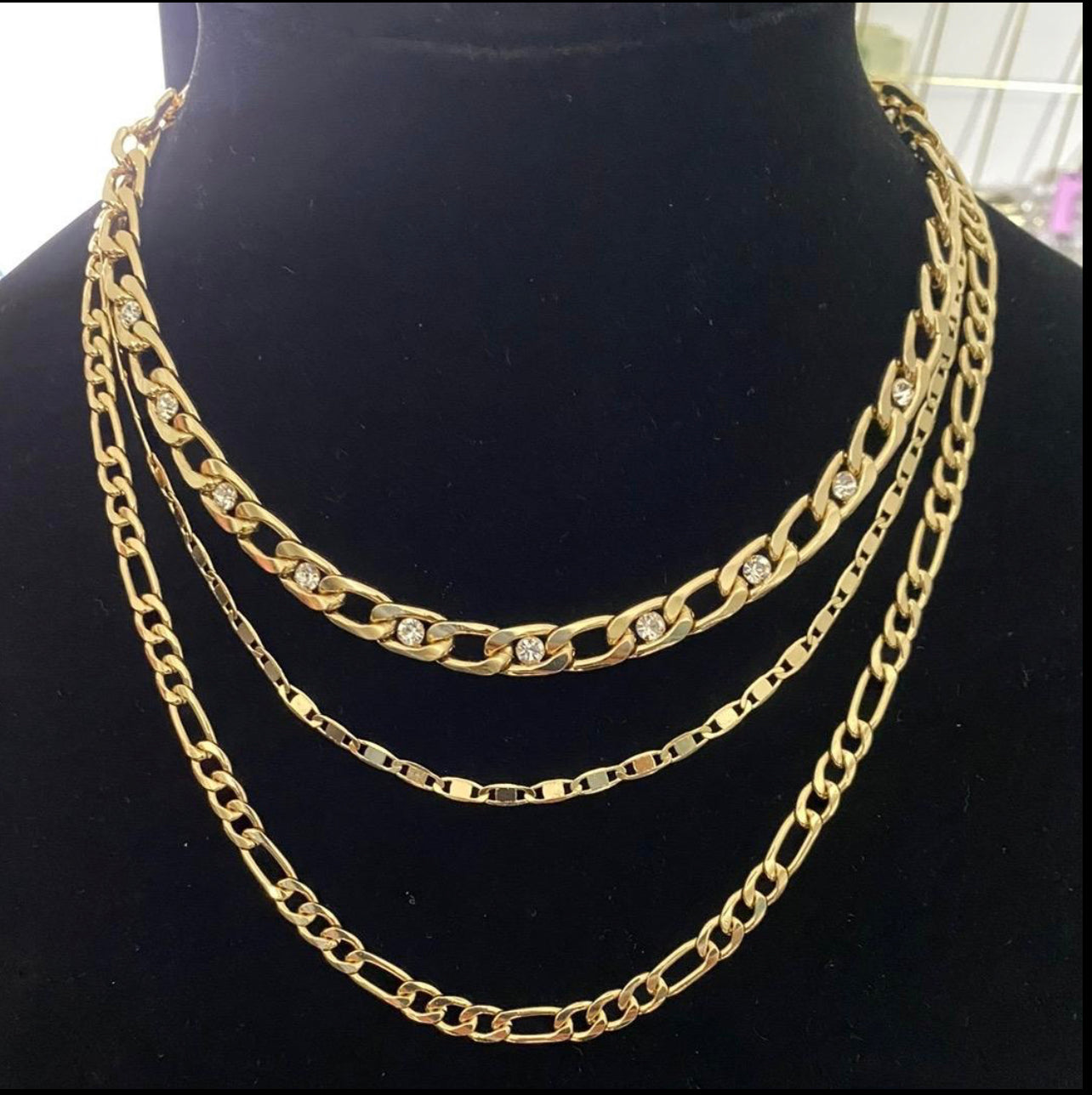 Gold layered necklace