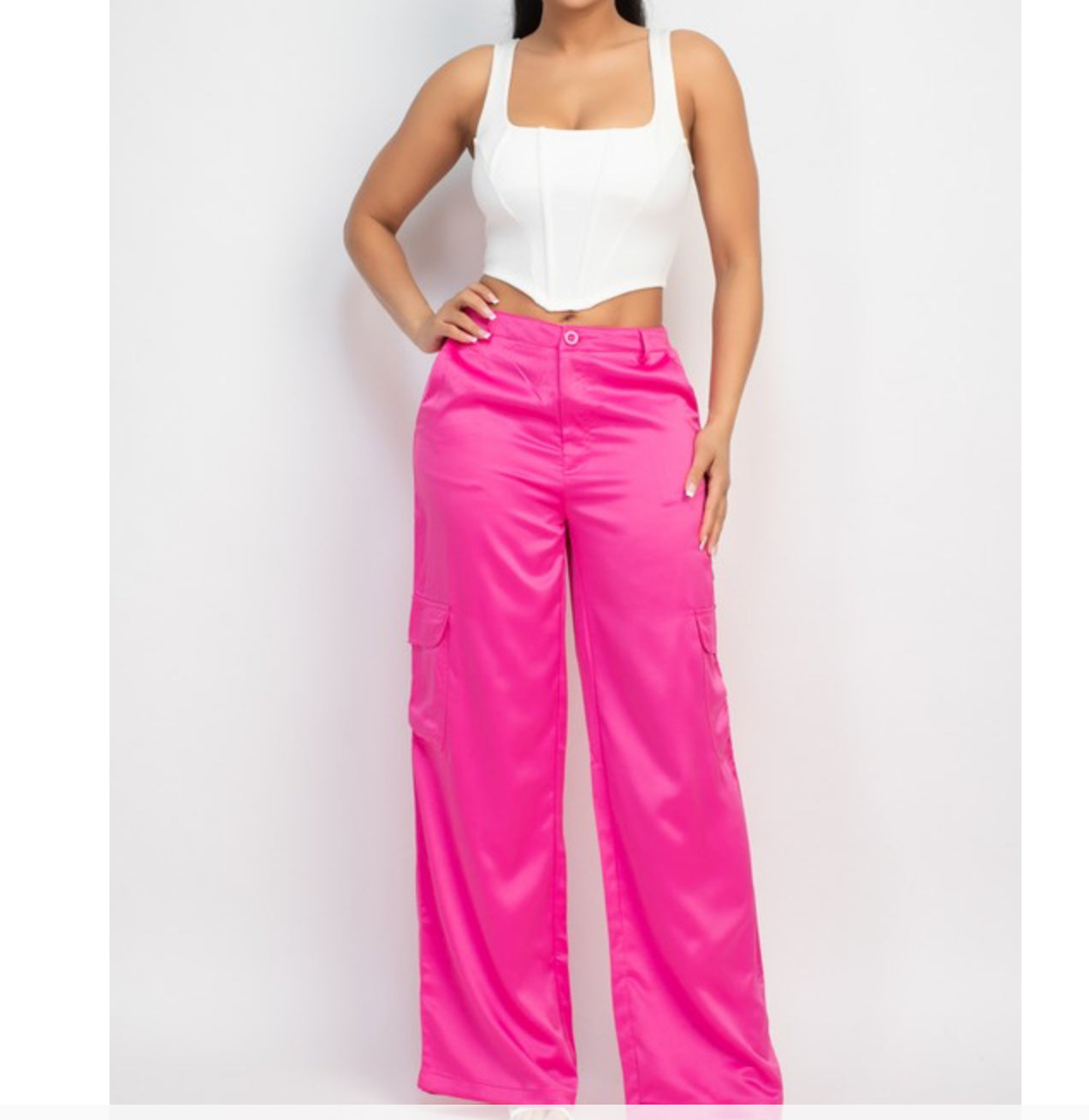 Pink Cargo Pants